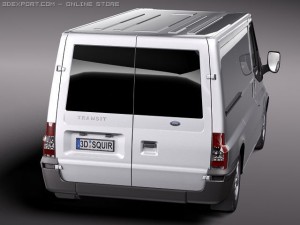 Transit Panel Van Low Roof 2010 3D 모델