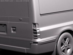 Transit Panel Van Low Roof 2010 3D 모델