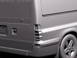 Transit Panel Van Low Roof 2010 3D Model