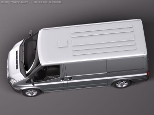 Transit Panel Van Low Roof 2010 3D 모델