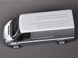 Transit Panel Van Low Roof 2010 3D Model