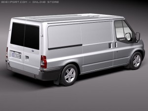 Transit Panel Van Low Roof 2010 3D 모델