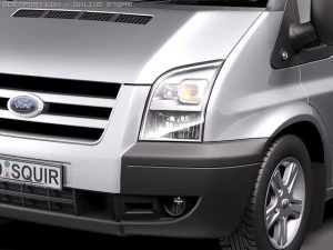 Transit Panel Van Low Roof 2010 3D Model
