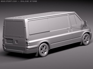 Transit Panel Van Low Roof 2010 3D 모델