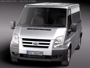 Transit Panel Van Low Roof 2010 3D Model