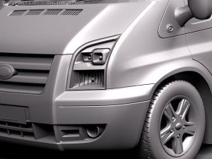 Transit Panel Van Low Roof 2010 3D 모델