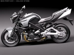 Suzuki B-King 2011 Motorcycle 3D Model