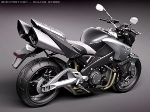 Suzuki B-King 2011 Motorcycle 3D Model