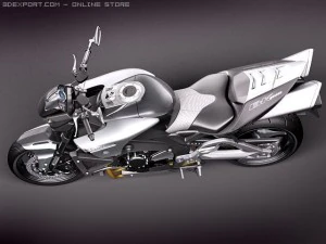 Suzuki B-King 2011 Motorcycle 3D Model