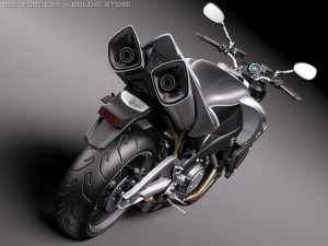 Suzuki B-King 2011 Motorcycle 3D Model
