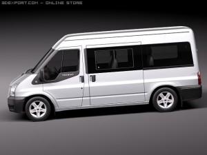 Transit Passenger Van High 2010 Modelo 3D