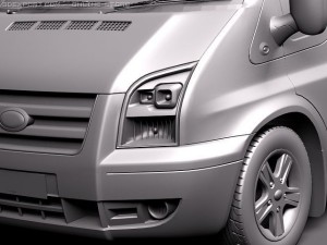 Transit Passenger Van High 2010 Modelo 3D