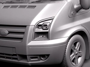 Transit Passenger Van High 2010 3D Model