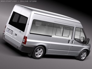 Transit Passenger Van High 2010 Modelo 3D