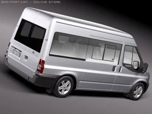 Transit Passenger Van High 2010 3D Model