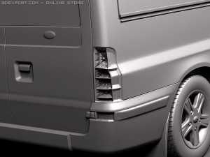 Transit Passenger Van High 2010 Modelo 3D