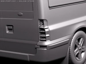 Transit Passenger Van High 2010 3D Model