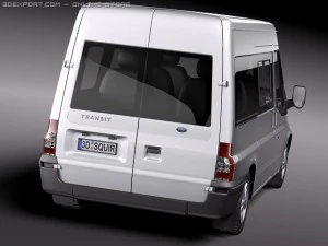 Transit Passenger Van High 2010 3D Model