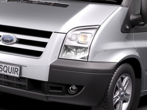 Transit Passenger Van High 2010 Modelo 3D