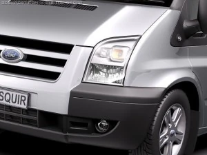Transit Passenger Van High 2010 3D Model