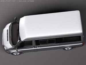 Transit Passenger Van High 2010 Modelo 3D