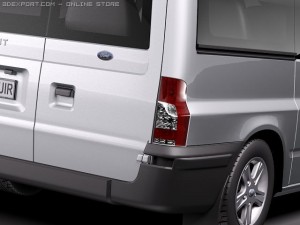 Transit Passenger Van High 2010 Modelo 3D