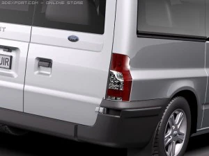 Transit Passenger Van High 2010 3D Model
