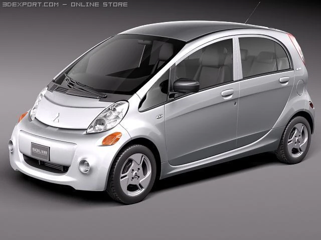 Mitsubishi Imiev USA 2012 3D Model .c4d .max .obj .3ds .fbx .stl .blend 