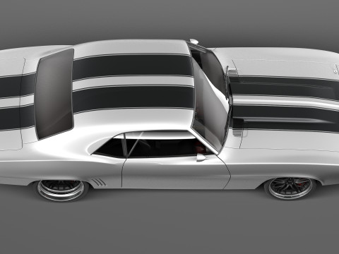 Chevrolet Camaro Pro Touring Custom 1969 3D Модель