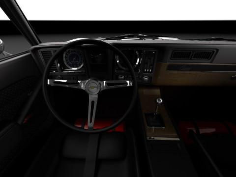 Chevrolet Camaro Pro Touring Custom 1969 3D Модель