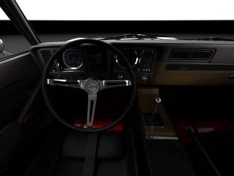 Chevrolet Camaro Pro Touring Custom 1969 року 3D Модель