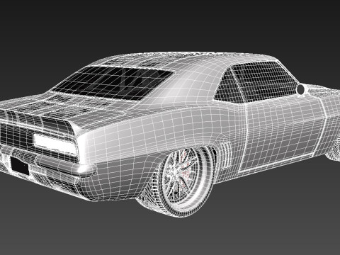 Chevrolet Camaro Pro Touring Custom 1969 3D Модель