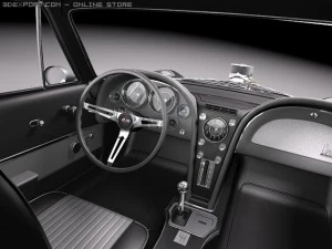 Chevrolet Corvette C2 pro touring 3D Model