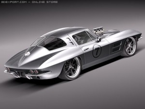 Chevrolet Corvette C2 pro touring Modèle 3D