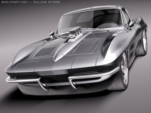 Chevrolet Corvette C2 pro touring Modèle 3D