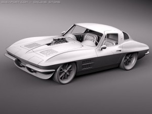 Chevrolet Corvette C2 pro touring Modèle 3D