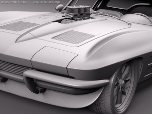 Chevrolet Corvette C2 pro touring Modèle 3D