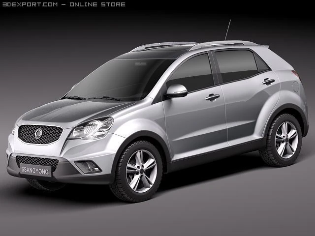 Ssangyong Korando 2011 3D Model .c4d .max .obj .3ds .fbx .stl .blend 