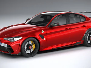 Alfa Romeo Giulia GTAm 2021 Model 3D