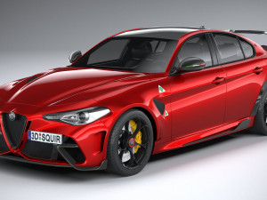 Alfa Romeo Giulia GTAm 2021 3D 模型