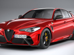Alfa Romeo Giulia GTAm 2021 3D 模型