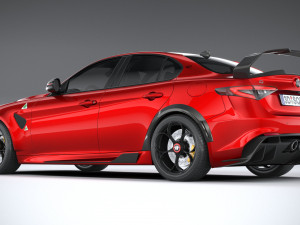 Alfa Romeo Giulia GTAm 2021 3D 模型