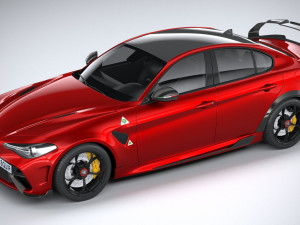 Alfa Romeo Giulia GTAm 2021 3D 模型