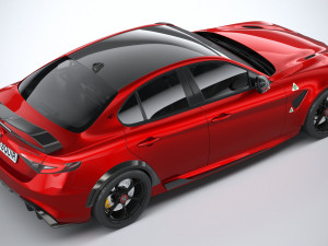 Alfa Romeo Giulia GTAm 2021 3D 模型