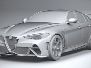 Alfa Romeo Giulia GTAm 2021 3D 模型