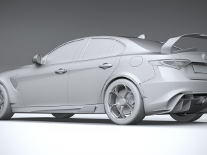 Alfa Romeo Giulia GTAm 2021 3D 模型