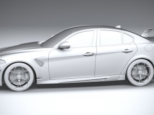 Alfa Romeo Giulia GTAm 2021 3D 模型