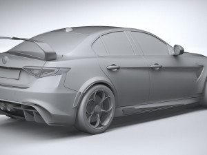 Alfa Romeo Giulia GTAm 2021 3D 模型