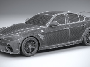 Alfa Romeo Giulia GTAm 2021 3D 模型
