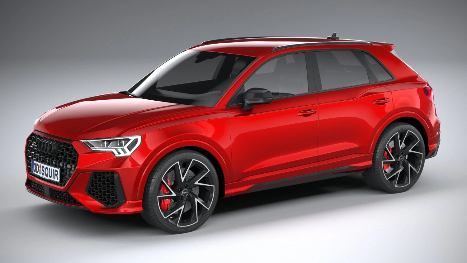 Audi RS Q3 2020 3D Model .c4d .max .obj .3ds .fbx .stl .blend